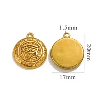 5 PCS/Package 304 Stainless Steel Solid Color Pendant Jewelry Accessories sku image 7