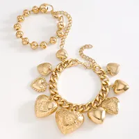 Casual Glam Classical Heart Shape Alloy Women's Bracelets Necklace main image 7