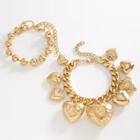 Casual Glam Classical Heart Shape Alloy Women's Bracelets Necklace main image 6