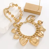 Casual Glam Classical Heart Shape Alloy Women's Bracelets Necklace main image 9