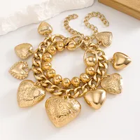 Casual Glam Classical Heart Shape Alloy Women's Bracelets Necklace main image 10