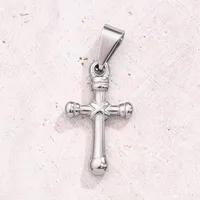 1 Pc/Package 21.5X 19mm 22x13mm 50.5x27.5mm 7x3mm 304 Stainless Steel Geometric Cross Polished Pendant main image 4