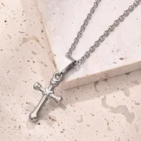 1 Pc/Package 21.5X 19mm 22x13mm 50.5x27.5mm 7x3mm 304 Stainless Steel Geometric Cross Polished Pendant main image 2