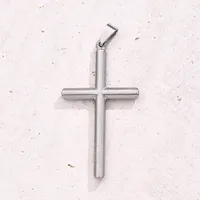 1 Pc/Package 21.5X 19mm 22x13mm 50.5x27.5mm 7x3mm 304 Stainless Steel Geometric Cross Polished Pendant main image 6