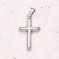1 Pc/Package 21.5X 19mm 22x13mm 50.5x27.5mm 7x3mm 304 Stainless Steel Geometric Cross Polished Pendant main image 5