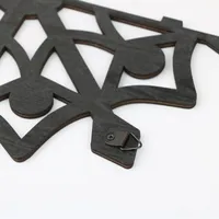 Retro Classic Style Snowflake Wood Storage Rack Wall Art main image 3