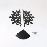 Retro Classic Style Snowflake Wood Storage Rack Wall Art main image 4