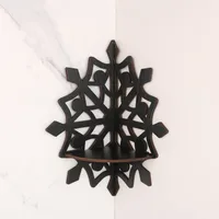Retro Classic Style Snowflake Wood Storage Rack Wall Art main image 1