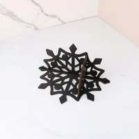 Retro Classic Style Snowflake Wood Storage Rack Wall Art main image 6