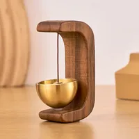 Dopamine Wind Bell Door-attracting Magnetic Wooden Doorbell Shop Door-in-door Reminder Bell New Chinese Decoration main image 3
