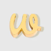 7mm  304 Stainless Steel Letter Pendant sku image 49