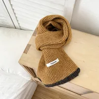 Girl'S Sweet Color Block Patchwork Scarf sku image 2