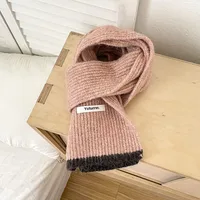 Girl'S Sweet Color Block Patchwork Scarf sku image 1