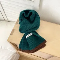 Girl'S Sweet Color Block Patchwork Scarf sku image 3