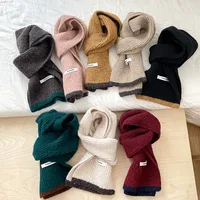Girl'S Sweet Color Block Patchwork Scarf main image 1