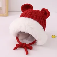 Girl'S Simple Style Classic Style Color Block Wool Cap main image 4
