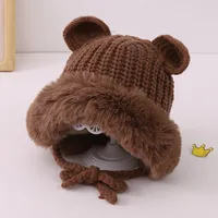 Girl'S Simple Style Classic Style Color Block Wool Cap sku image 5