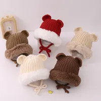 Girl'S Simple Style Classic Style Color Block Wool Cap main image 1