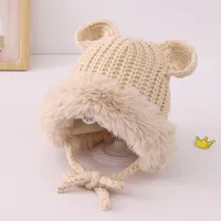 Girl'S Simple Style Classic Style Color Block Wool Cap sku image 3