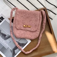 Women's Small Polyester Color Block Vintage Style Classic Style Square Buckle Envelope Bag sku image 1