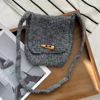 Women's Small Polyester Color Block Vintage Style Classic Style Square Buckle Envelope Bag sku image 9