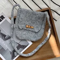 Women's Small Polyester Color Block Vintage Style Classic Style Square Buckle Envelope Bag sku image 8