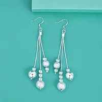 1 Pair Simple Style Geometric Copper Drop Earrings main image 1