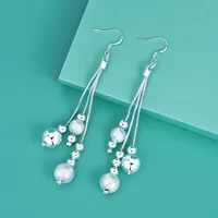 1 Pair Simple Style Geometric Copper Drop Earrings main image 5