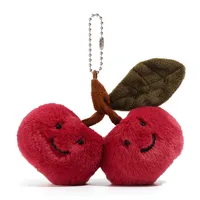 Cute Cherry Plush Bag Pendant Keychain main image 2