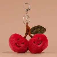 Cute Cherry Plush Bag Pendant Keychain sku image 4
