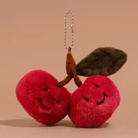 Cute Cherry Plush Bag Pendant Keychain sku image 2