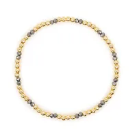 Artificial Crystal Copper Beaded Handmade Geometric Bracelets main image 6