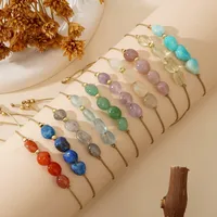 Bohemian Geometric Semi-precious Stone Copper Wholesale Bracelets main image 4