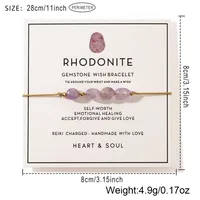 Bohemian Geometric Semi-precious Stone Copper Wholesale Bracelets main image 2