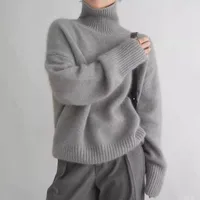 Women's Sweater Long Sleeve Sweaters & Cardigans Casual Simple Style Solid Color main image 4