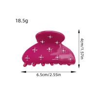 Women's Elegant Solid Color Acetic Acid Sheets Hair Claws main image 2