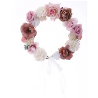 Women's Elegant Romantic Flower Cloth Wreath main image 3