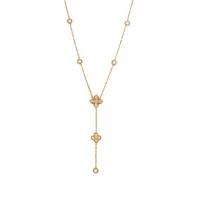 Wholesale Jewelry Commute Flower Butterfly 304 Stainless Steel Turquoise 18K Gold Plated Necklace sku image 3