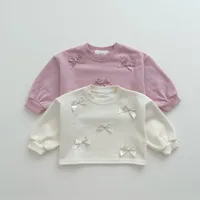 Casual Cute Solid Color Bow Knot Hoodies & Sweaters main image 1