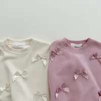 Casual Cute Solid Color Bow Knot Hoodies & Sweaters main image 3