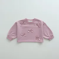 Casual Cute Solid Color Bow Knot Hoodies & Sweaters sku image 1