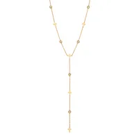 Wholesale Jewelry Commute Flower Butterfly 304 Stainless Steel Turquoise 18K Gold Plated Necklace sku image 4