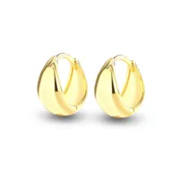 1 Piece 14K Gold Plated White Gold Plated 925 Sterling Silver Circle Earrings main image 7