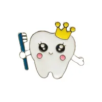Cartoon Creative New Tooth Brooch Cute Smile Face Tooth Toothbrush Care Tooth Badge Personalized Accessories main image 3