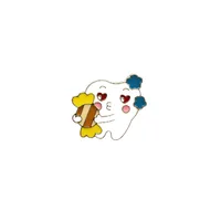 Cartoon Creative New Tooth Brooch Cute Smile Face Tooth Toothbrush Care Tooth Badge Personalized Accessories sku image 3