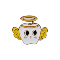 Cartoon Creative New Tooth Brooch Cute Smile Face Tooth Toothbrush Care Tooth Badge Personalized Accessories sku image 4