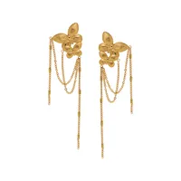 1 Pair Simple Style Shiny Butterfly 304 Stainless Steel Drop Earrings main image 7