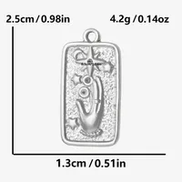 1 Piece 304 Stainless Steel 18K Gold Plated Geometric Pendant sku image 1