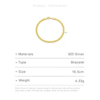 925 Sterling Silver Bracelets Elegant Simple Style Classic Style main image 2