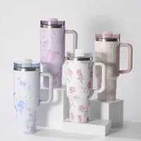 Pastoral Flower 201 Stainless Steel 304 Stainless Steel Water Bottles 1 Piece main image 1